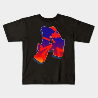 Letter A - Night Sky Kids T-Shirt